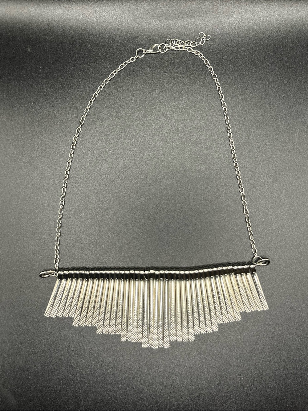 Silver Modernist Style Necklace